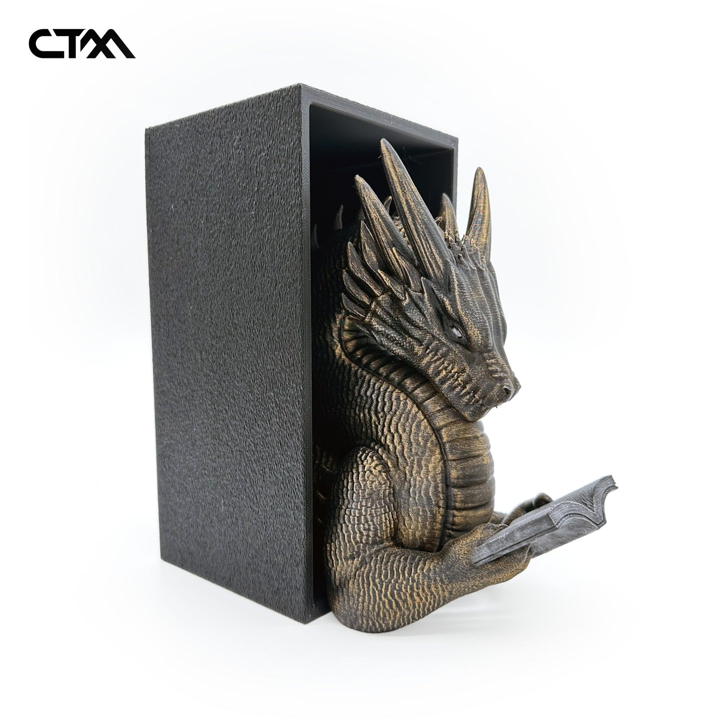 Reading Dragon Bookend