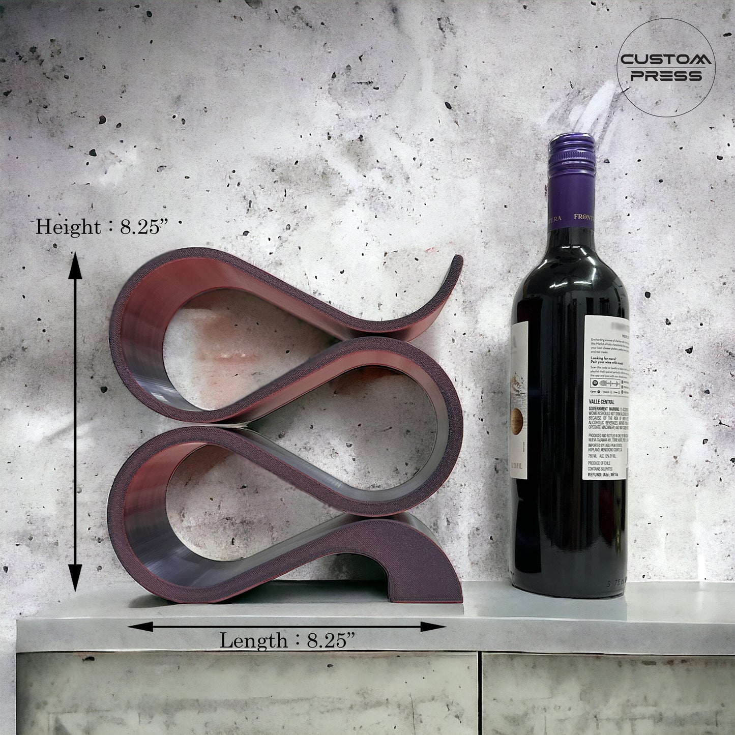 Wavy Wine Bottle Holder