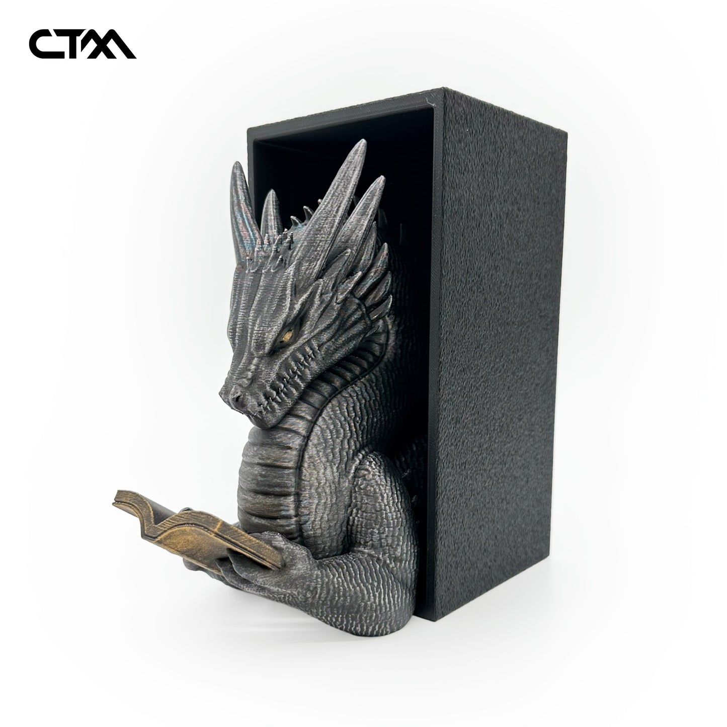 Reading Dragon Bookend