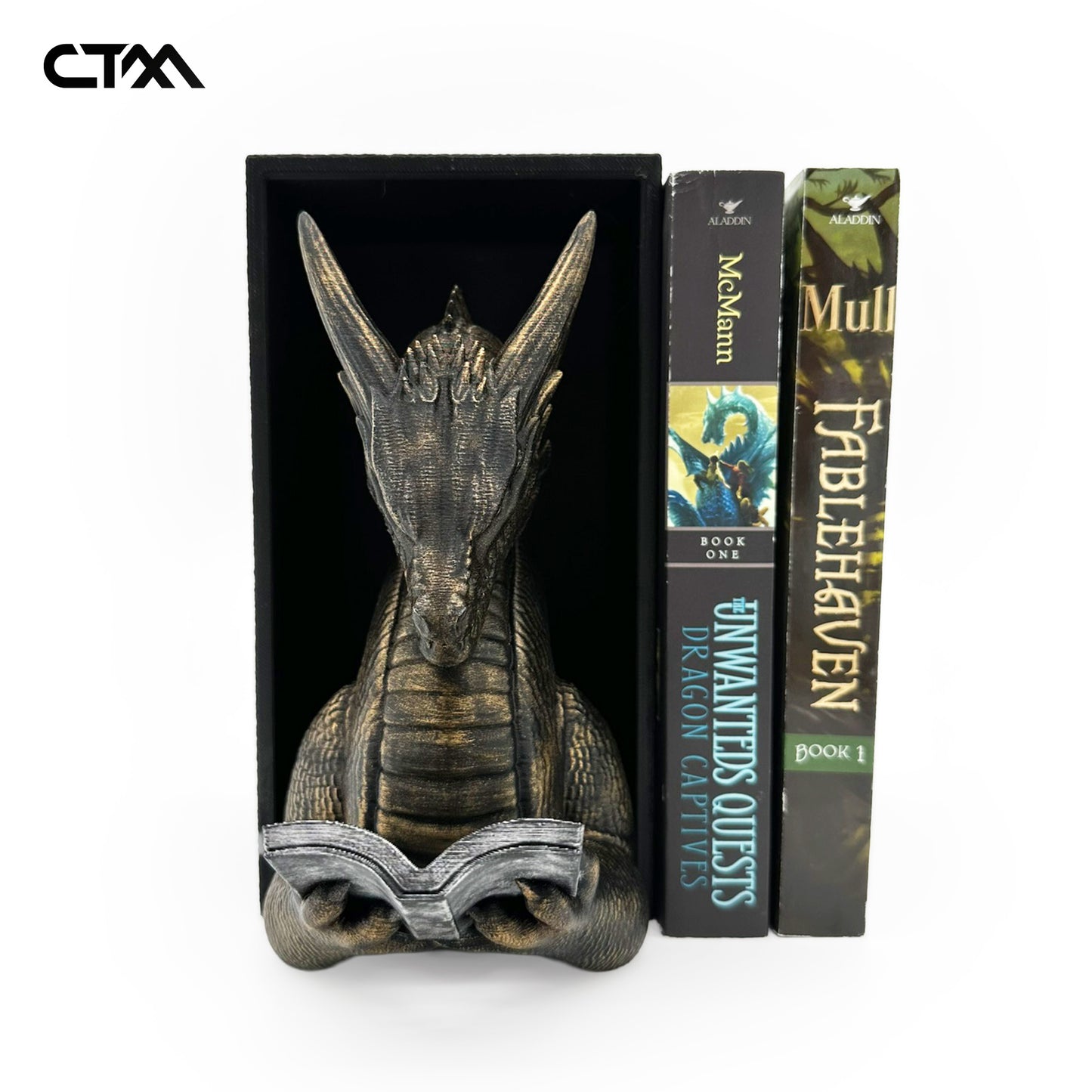 Reading Dragon Bookend