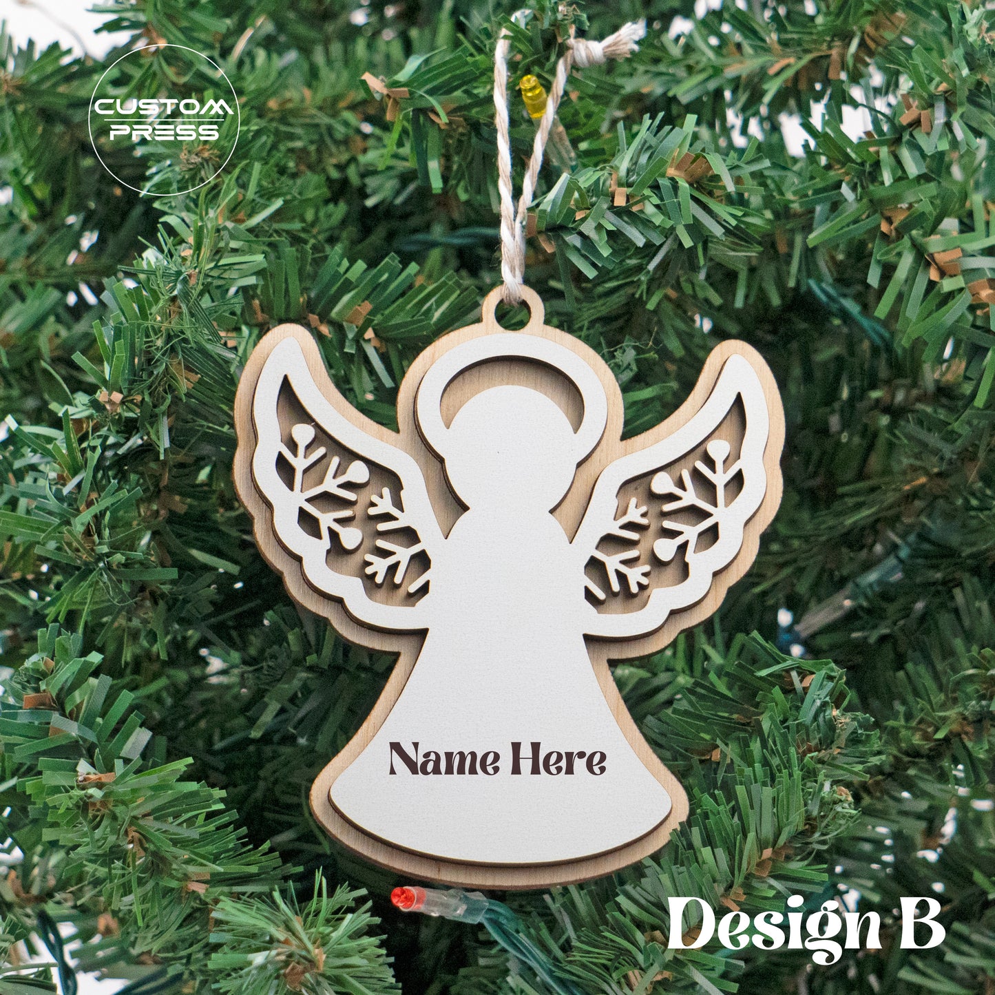 Personalized Angel Christmas Ornament