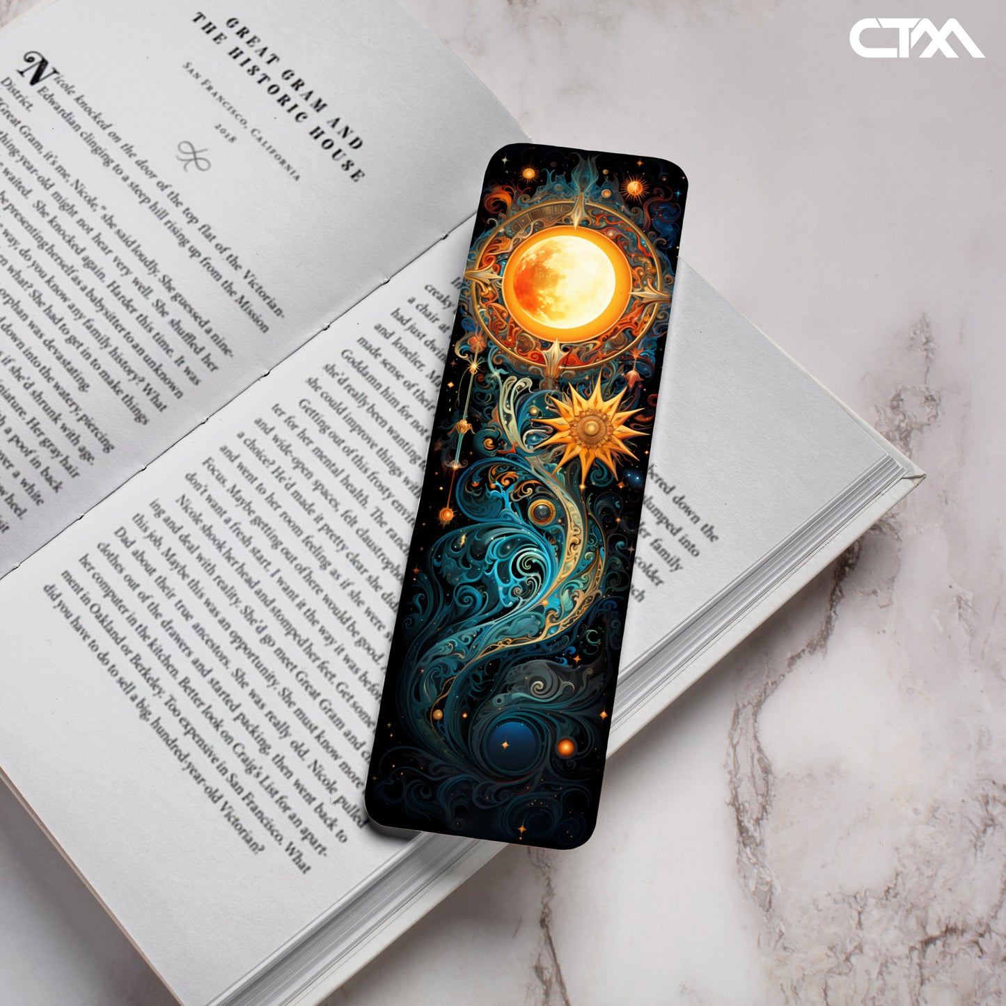 Celestial Moon Bookmark