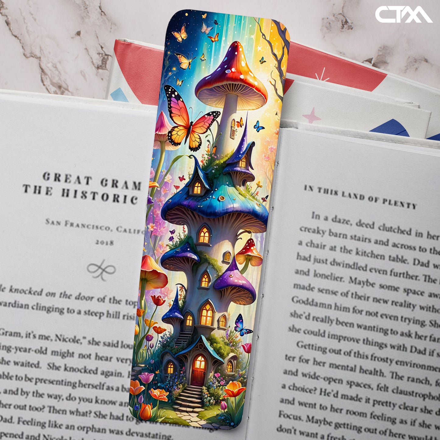 Fairy Mushroom House Bookmark
