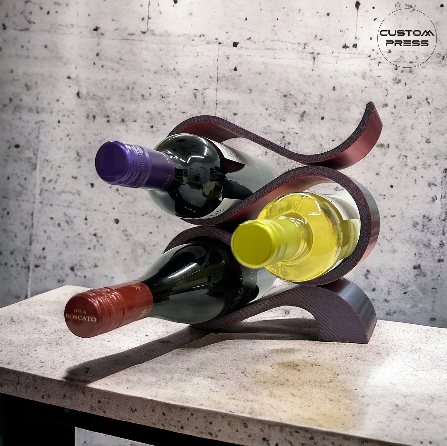 Wavy Wine Bottle Holder