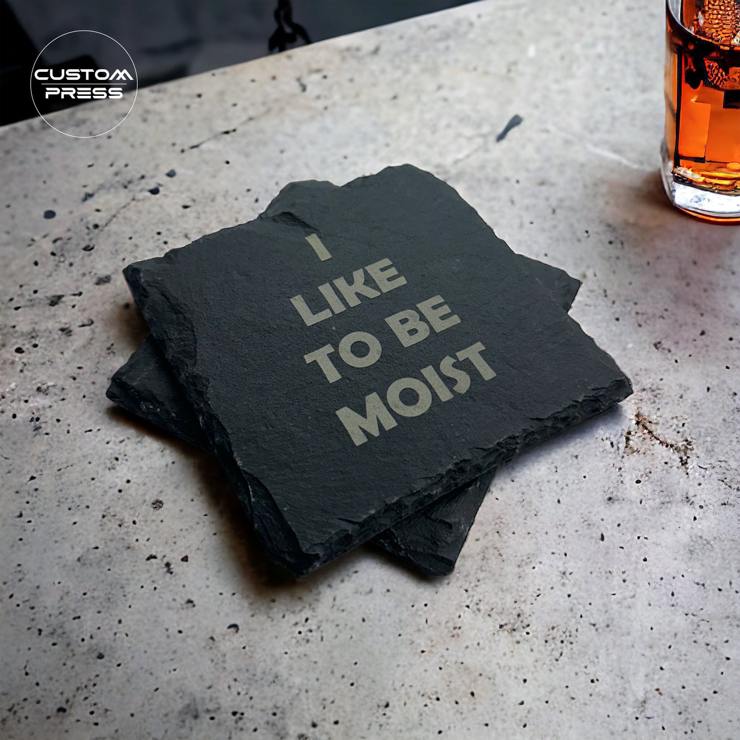 Funny Adult Engraved Slate Coasters