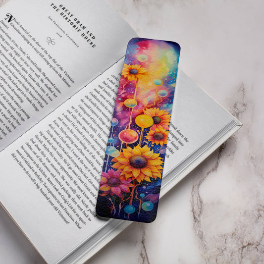 Neon Sunflower Bookmark