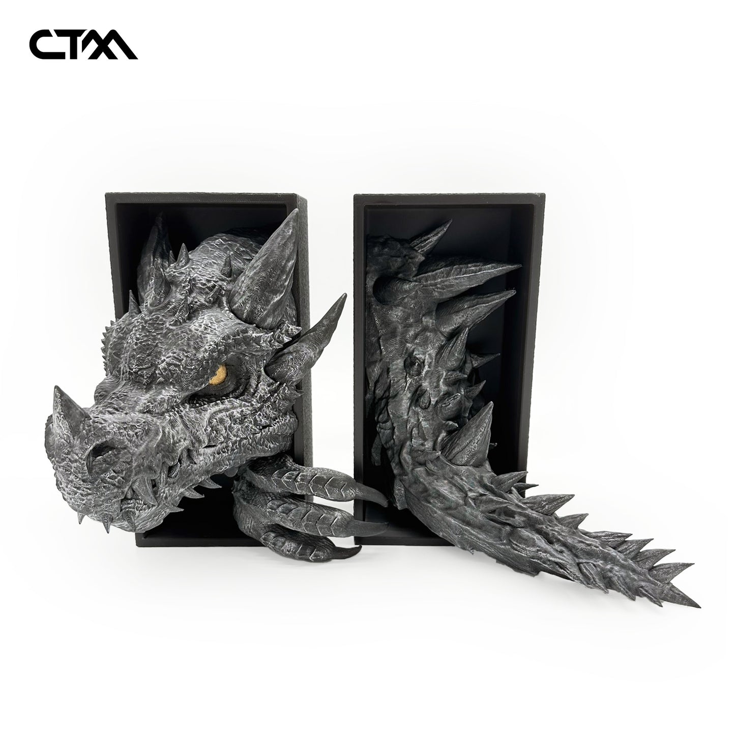 Emerging Dragon Claw and Tail Bookend