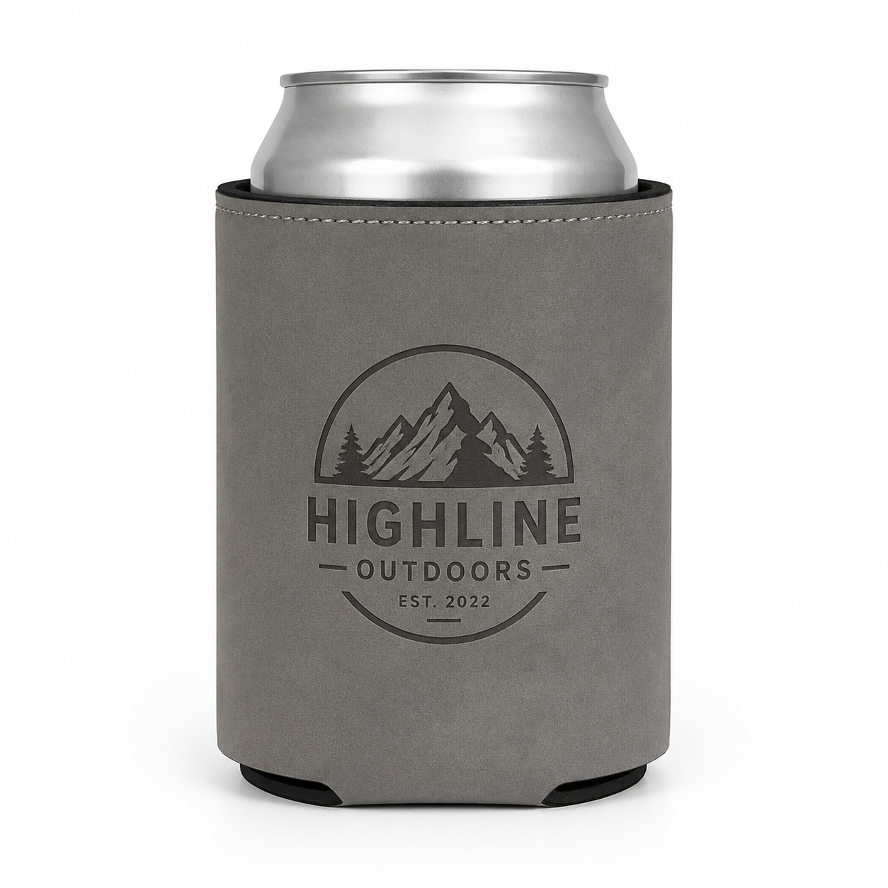 Leatherette Koozie – Laser Engraved Can Cooler