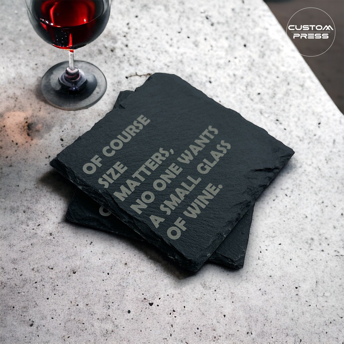 Funny Adult Engraved Slate Coasters