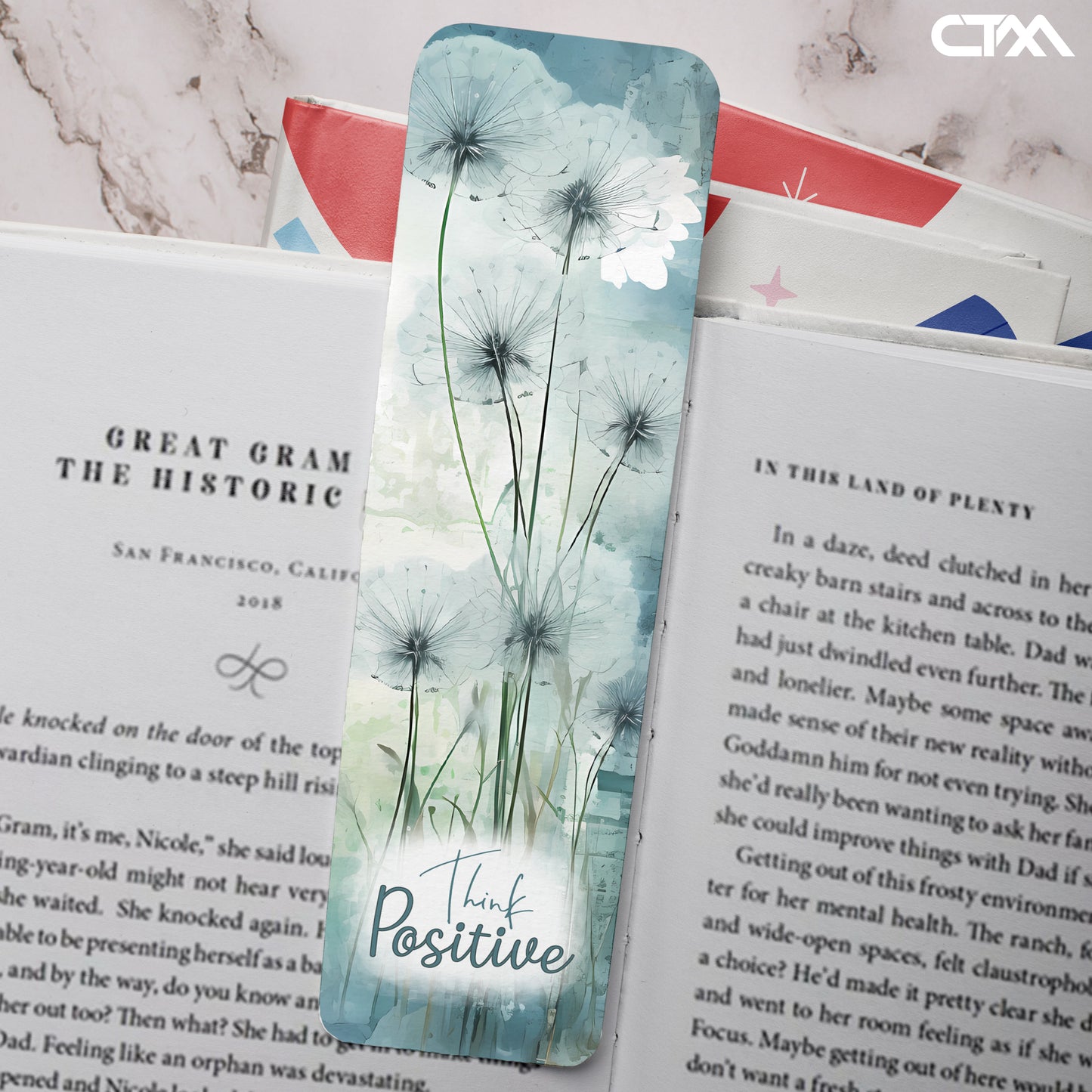 Think Positive Bookmark