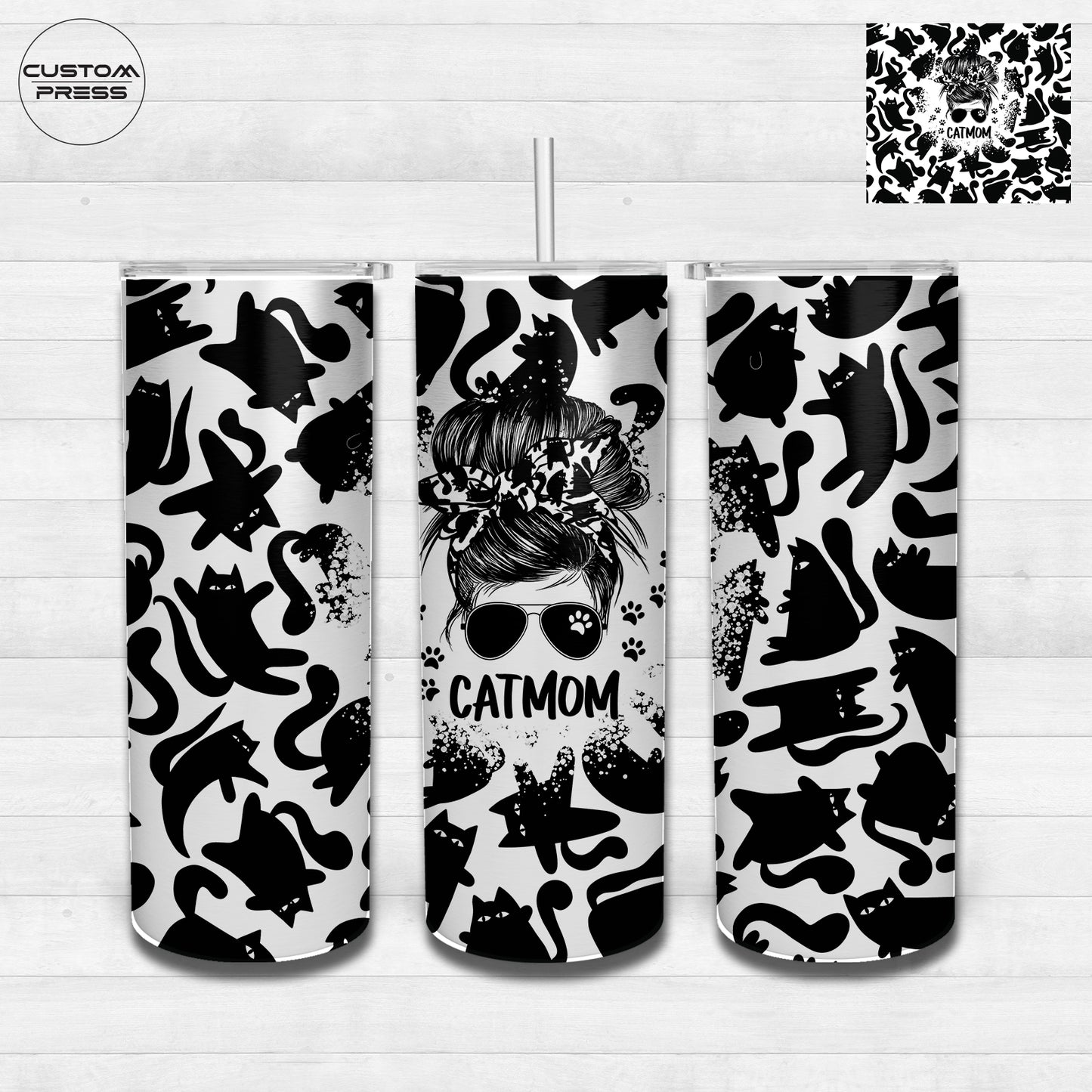 Cat Mom Tumbler