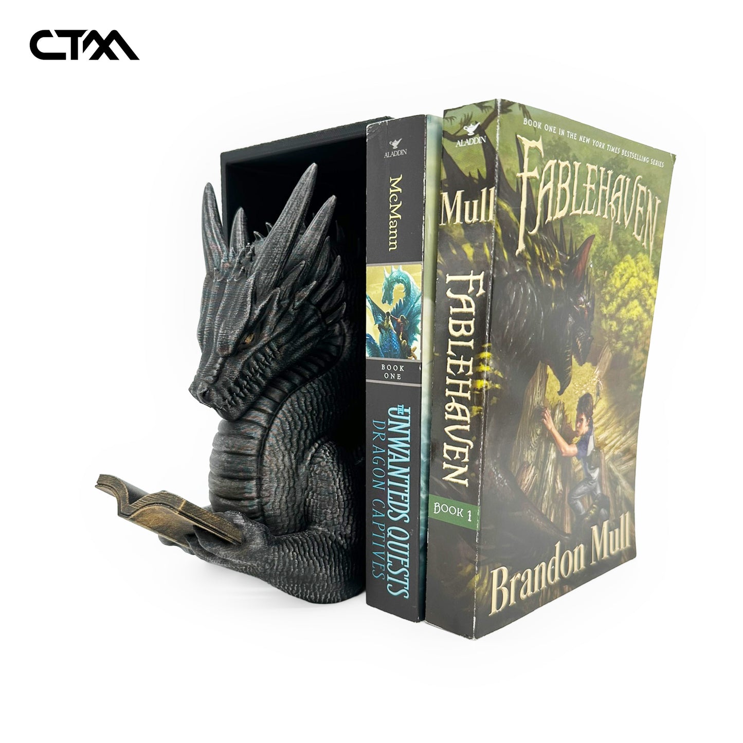 Reading Dragon Bookend