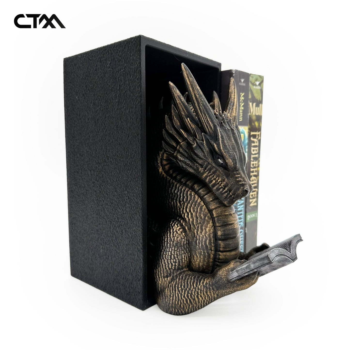 Reading Dragon Bookend