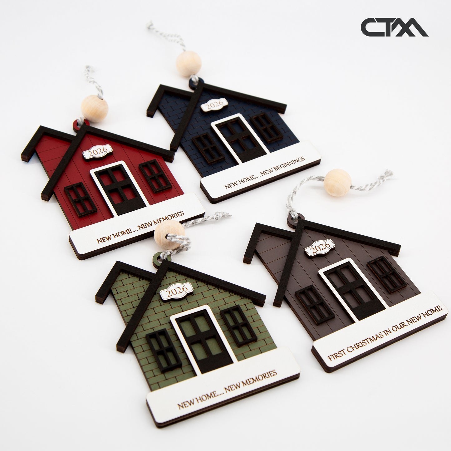Personalized New Home Ornament Bundle