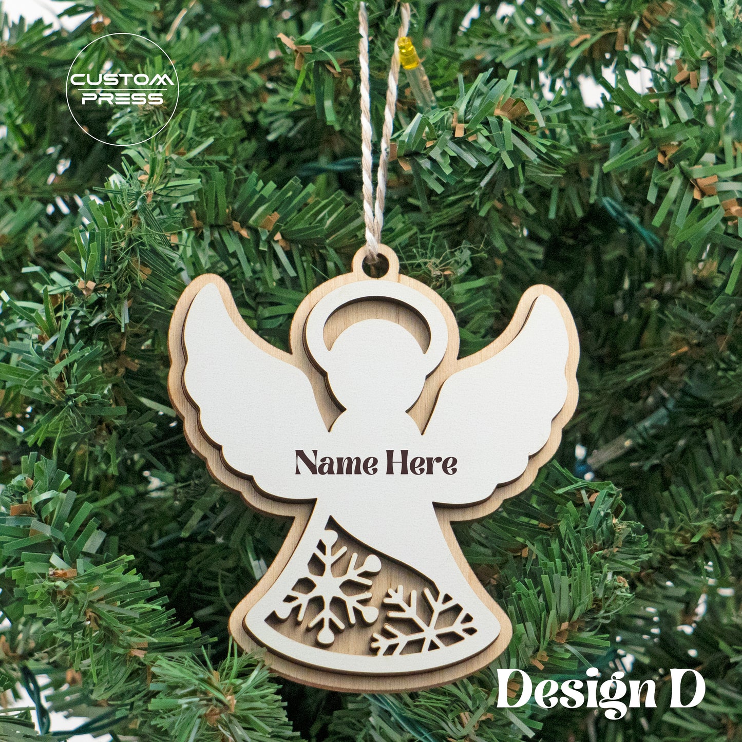 Personalized Angel Christmas Ornament