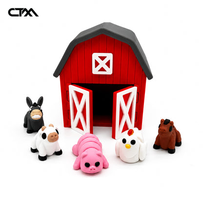 Mini Farm Barn for Articulated Mini Animals | 3D Printed Barn Display