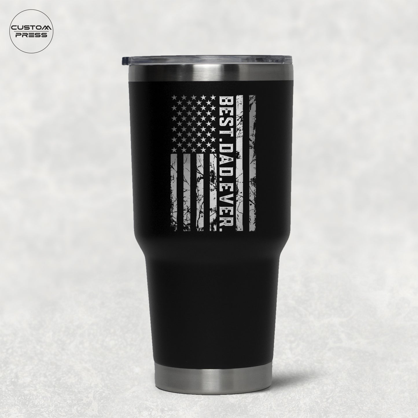 Best Dad Ever Flag Tumbler