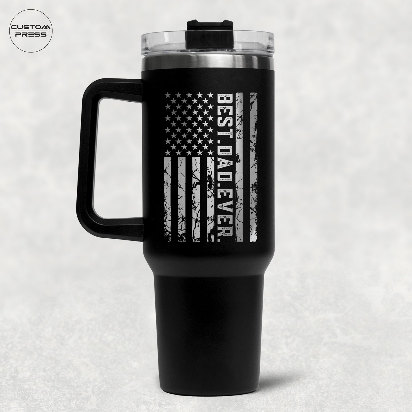 Best Dad Ever Flag Tumbler