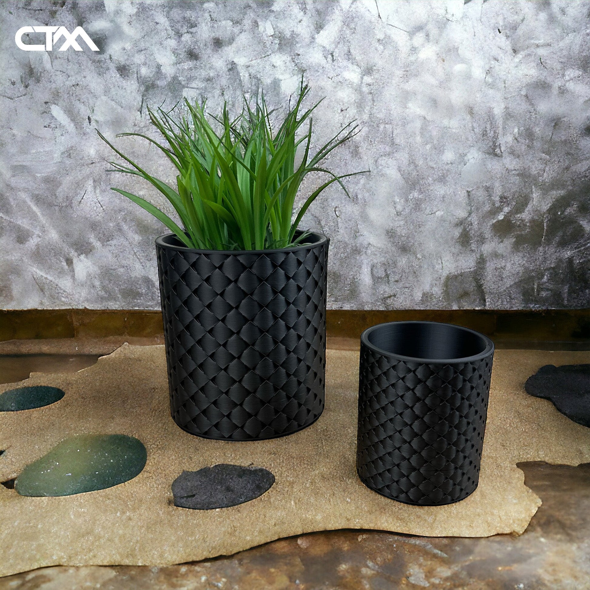 drip trays for potted plants Tabletop Quilted Planter with Hidden Drip Tray – Its Custom Press