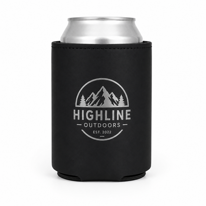 Leatherette Koozie – Laser Engraved Can Cooler