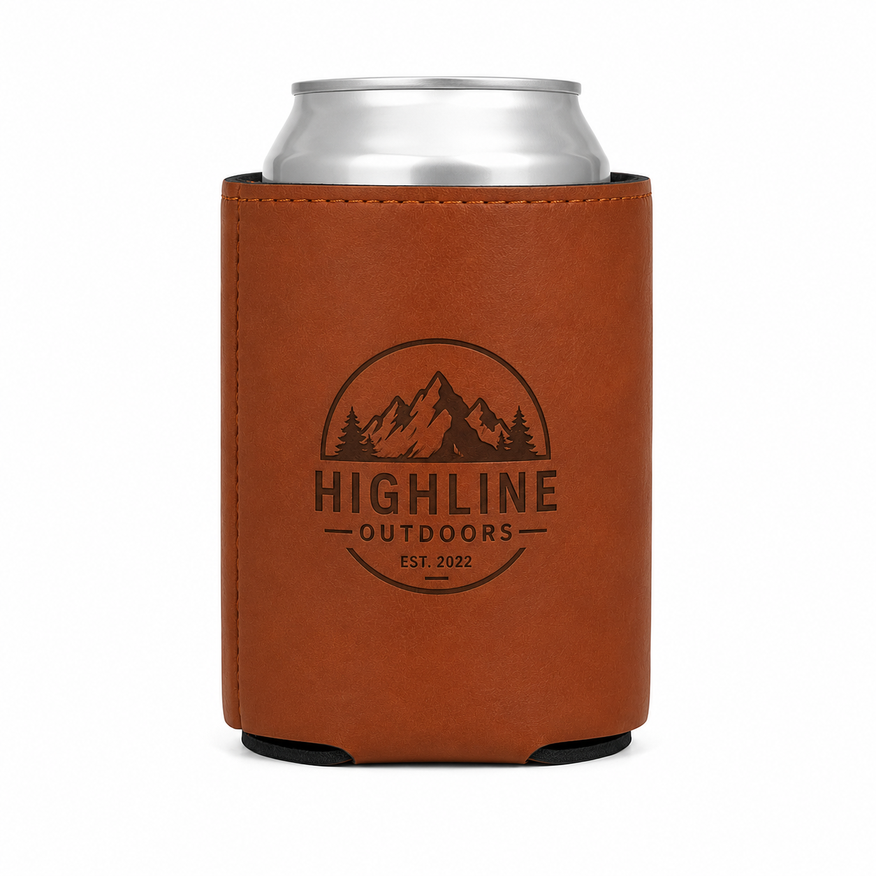 Leatherette Koozie – Laser Engraved Can Cooler