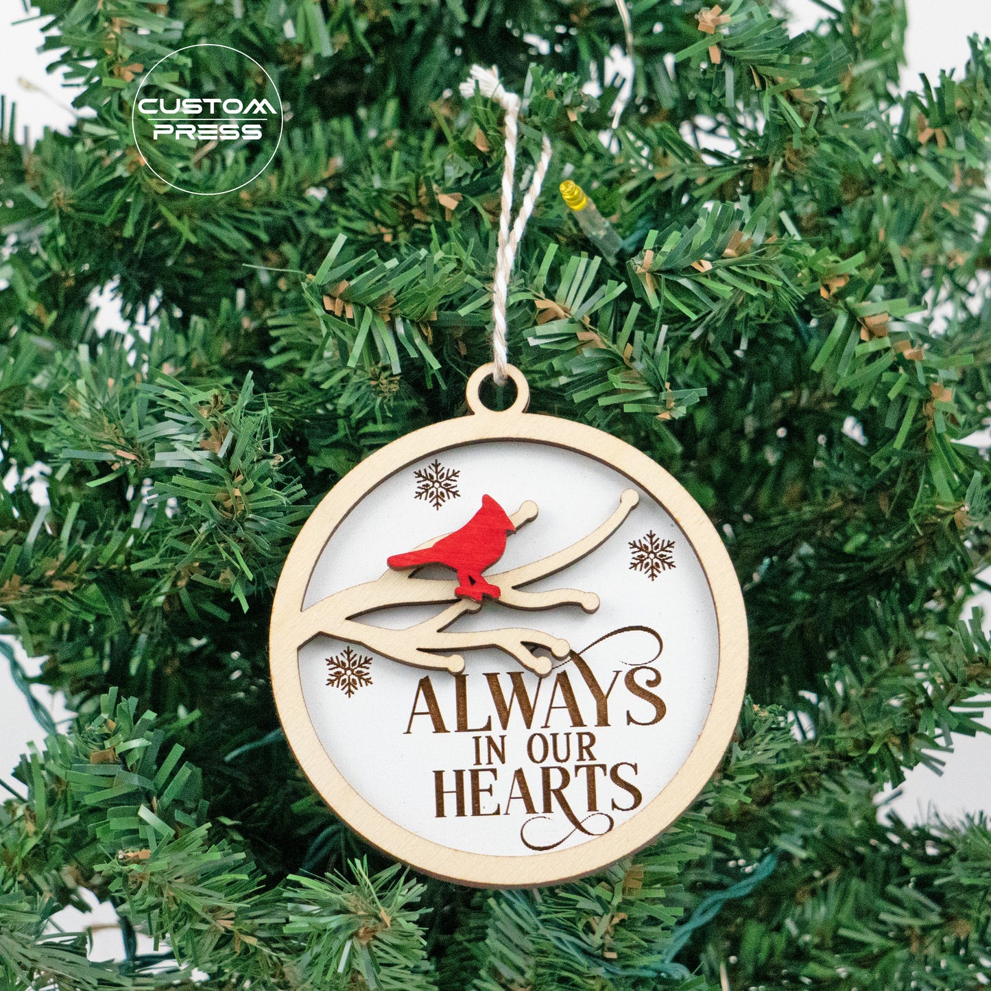 Red Cardinal Ornament, Memorial Ornament