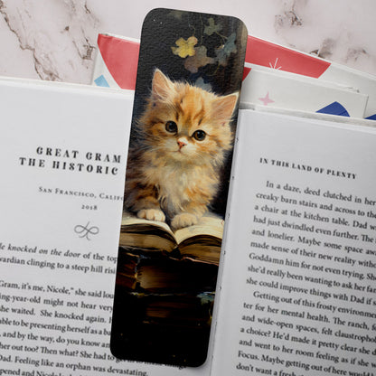 Kitty And Books Bookmark