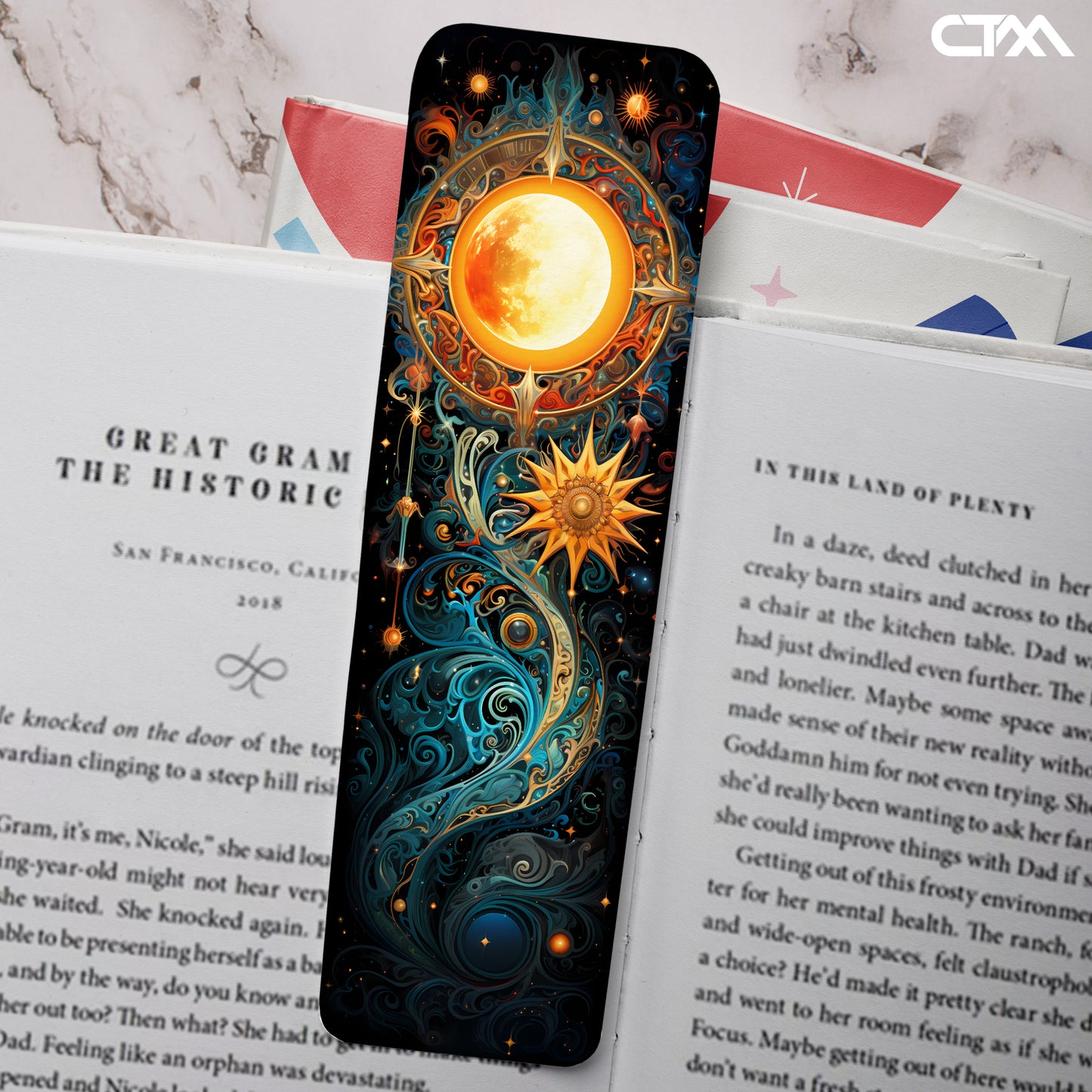 Celestial Moon Bookmark