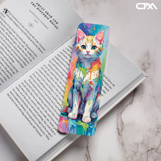 Colorful Cat Bookmark