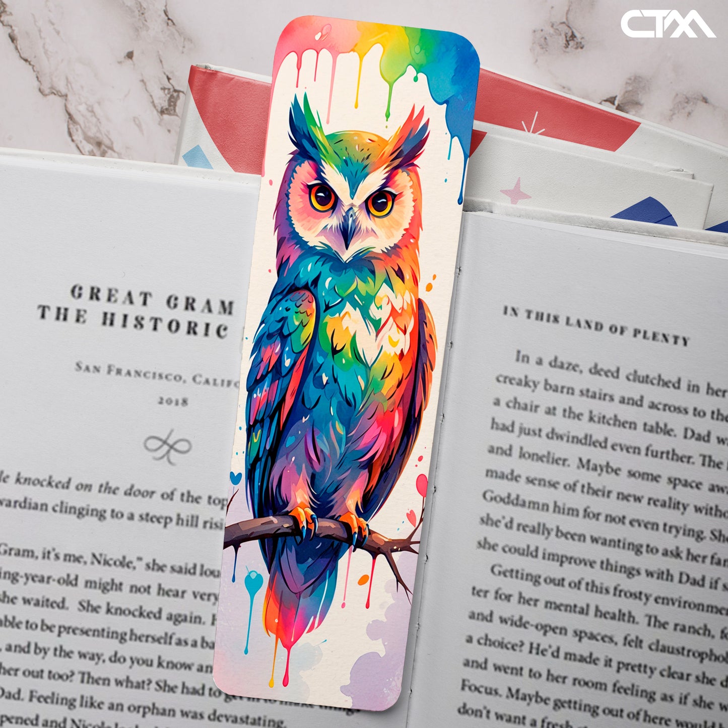 Colorful Owl Bookmark