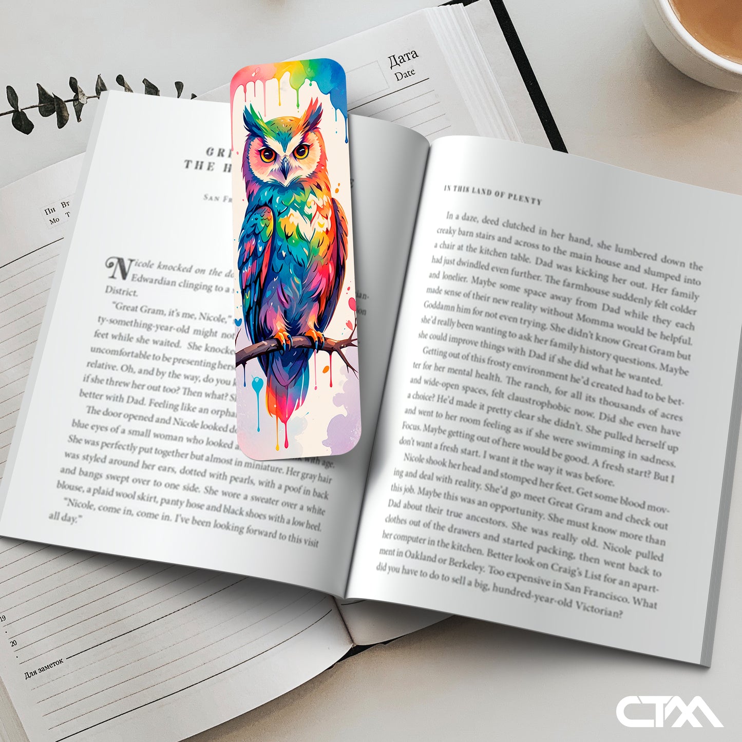 Colorful Owl Bookmark