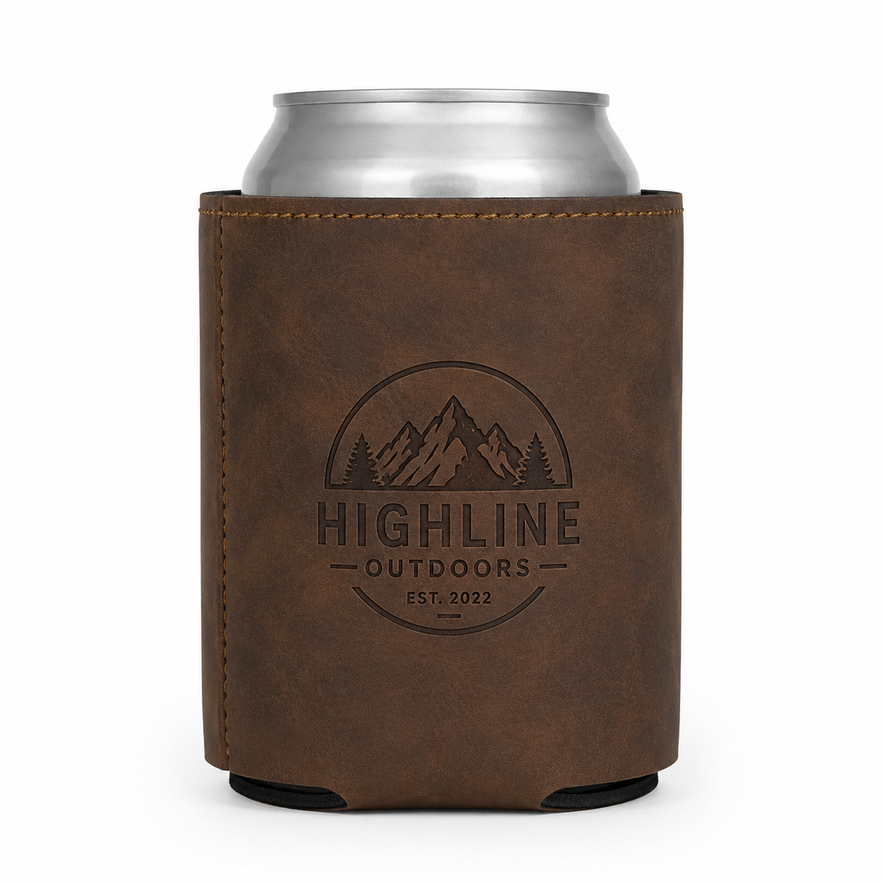 Leatherette Koozie – Laser Engraved Can Cooler