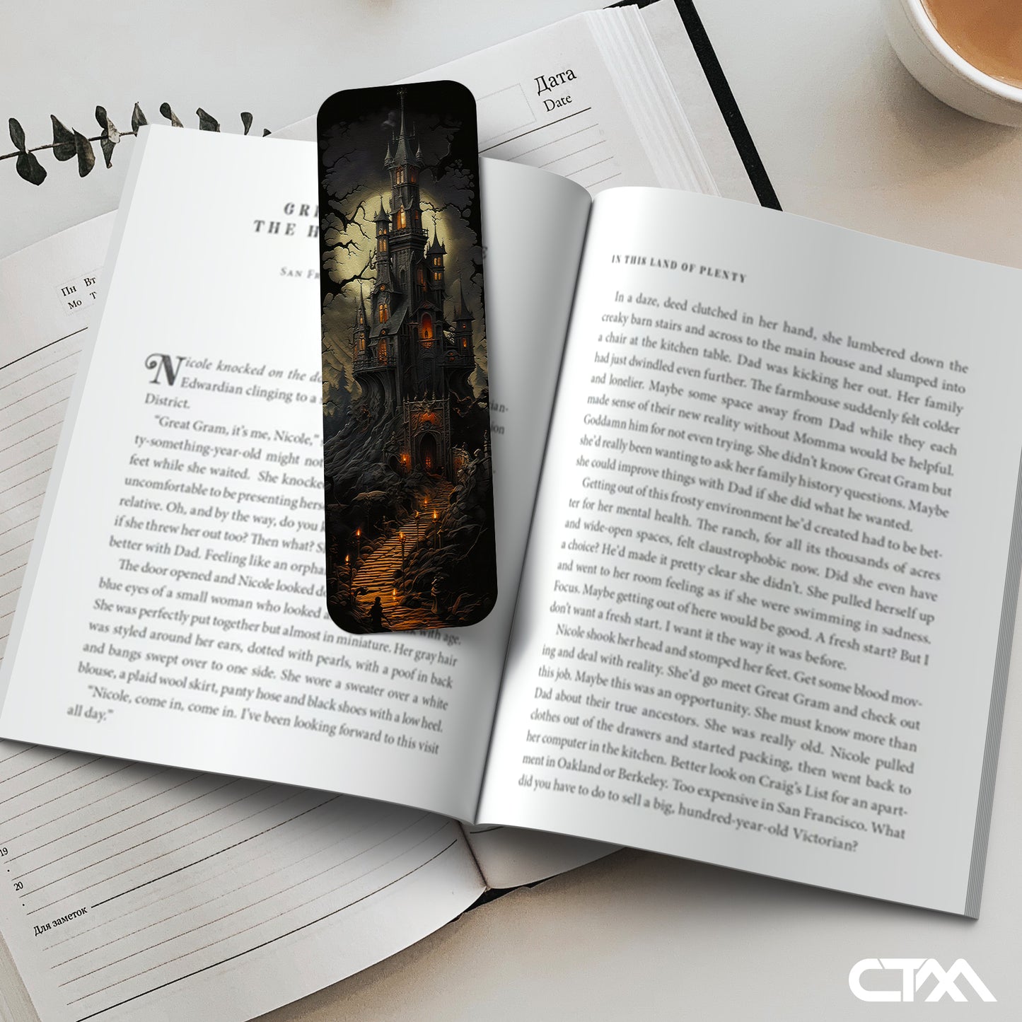 Gothic Vampire Castle Bookmark