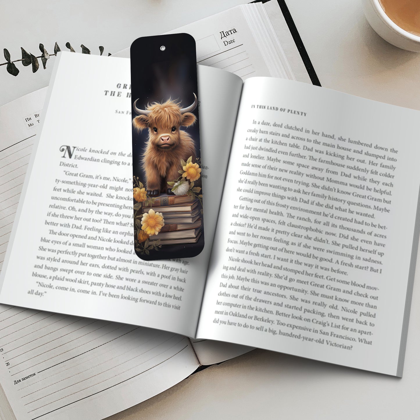 Baby Highland Cow Bookmark