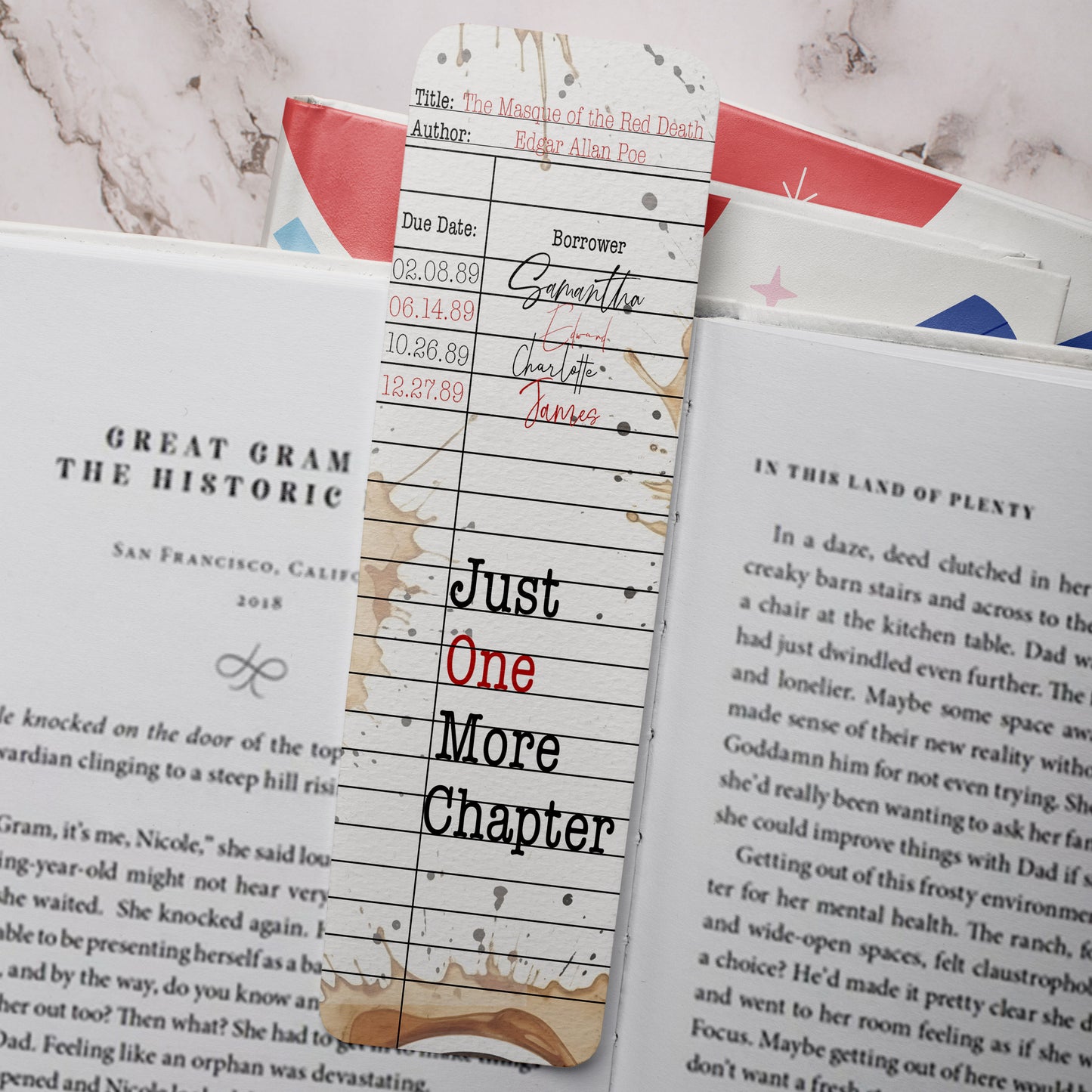 One More Chapter Bookmark