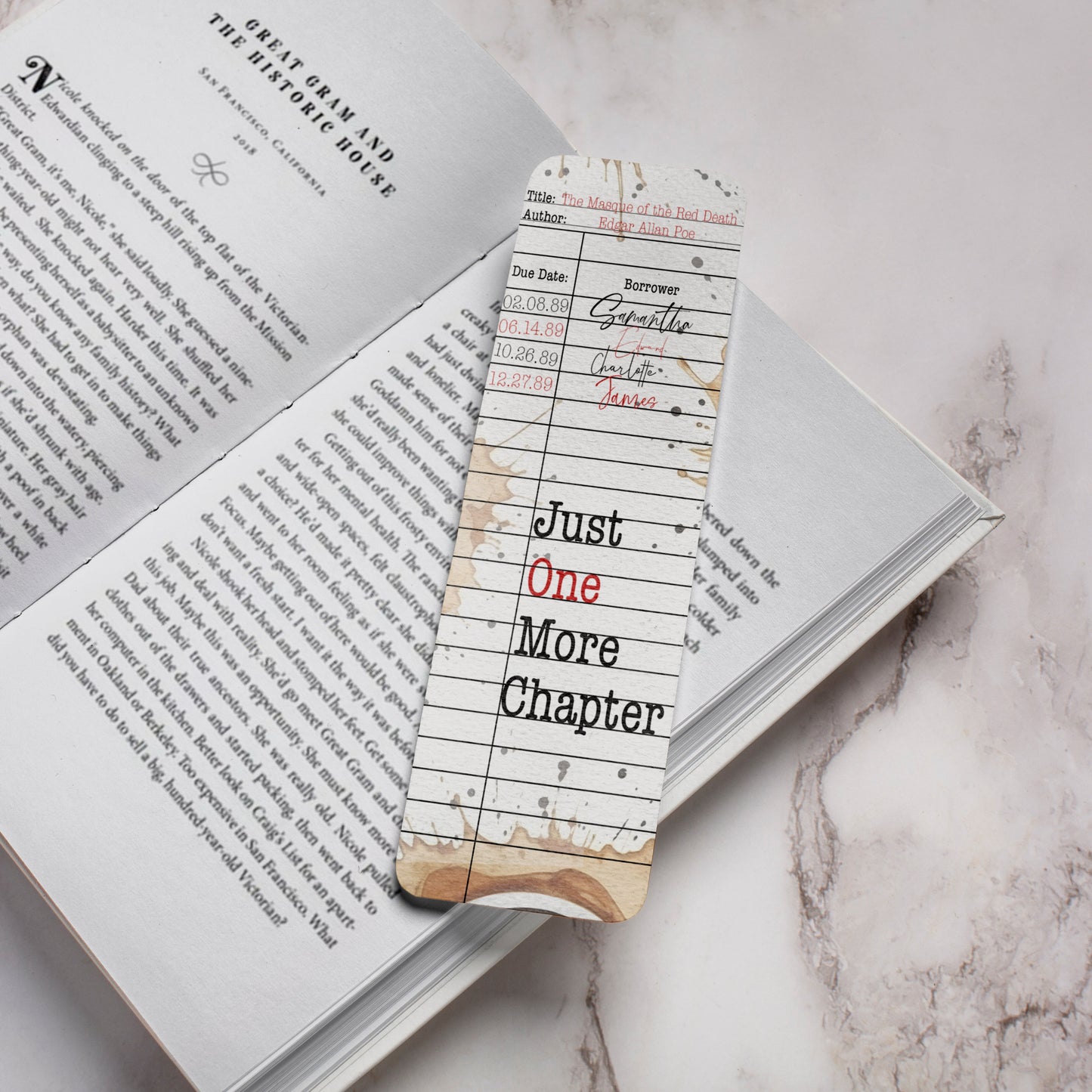 One More Chapter Bookmark