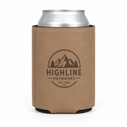 Leatherette Koozie – Laser Engraved Can Cooler