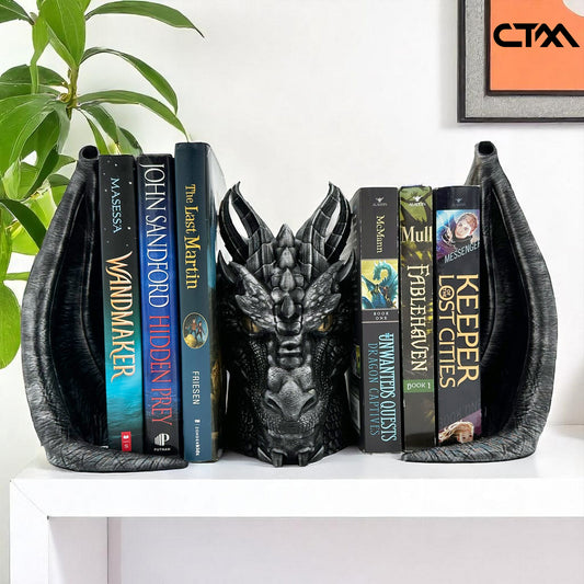 Winged Dragon Bookend