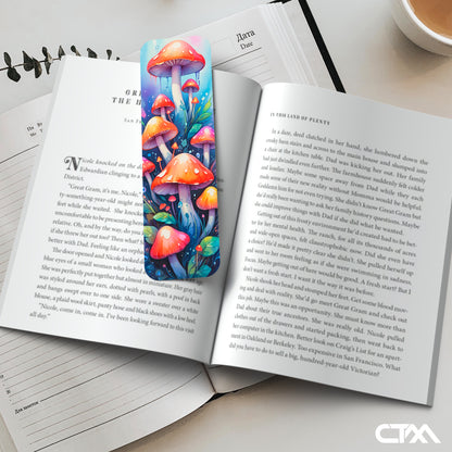 Colorful Mushroom Bookmark