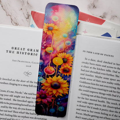 Neon Sunflower Bookmark