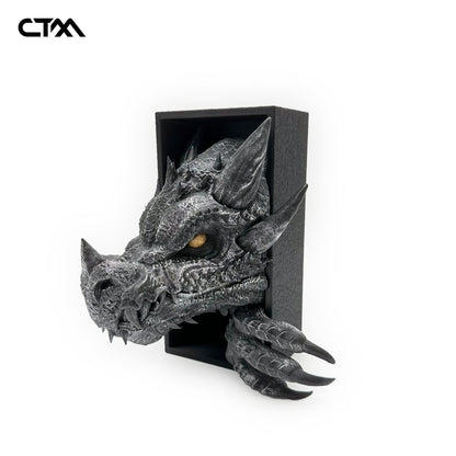 Emerging Dragon Claw and Tail Bookend