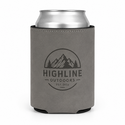 Leatherette Koozie – Laser Engraved Can Cooler