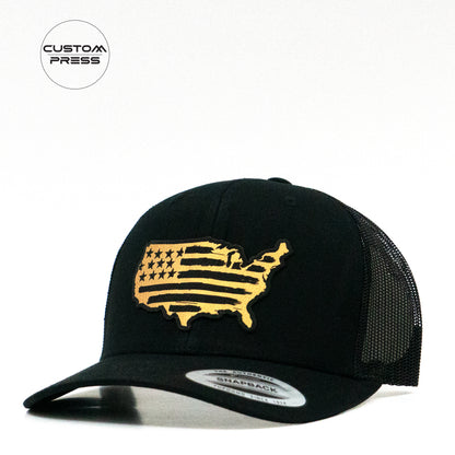 USA Map Flag Trucker Hat