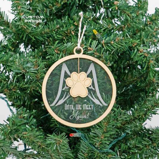 Memorial Dog Paw Ornament