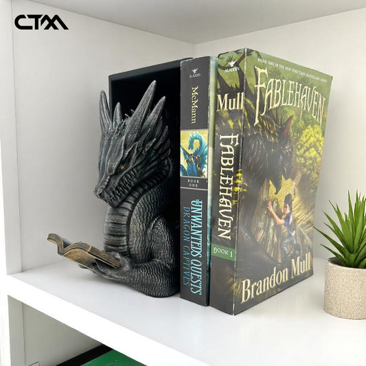 Reading Dragon Bookend