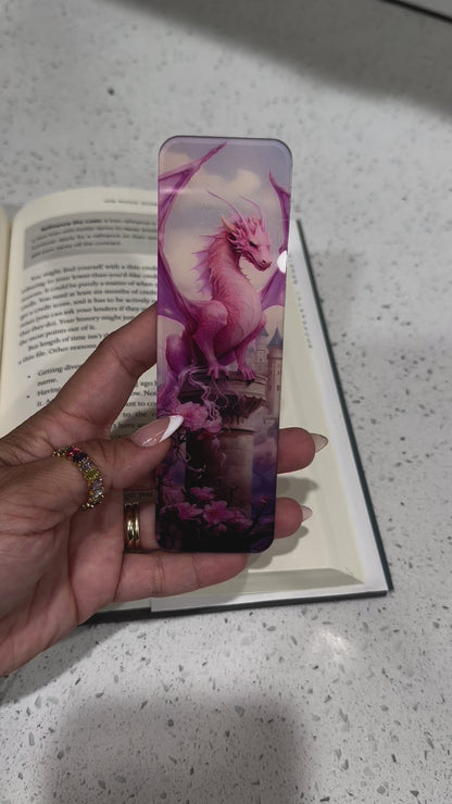 Pink Dragon Bookmark