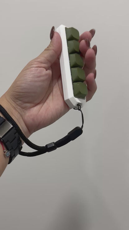Mechanical Clicker  – Handmade Fidget Switch Pad with Wrist Lanyard for Stress Relief and Focus