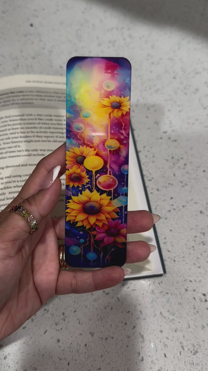 Neon Sunflower Bookmark